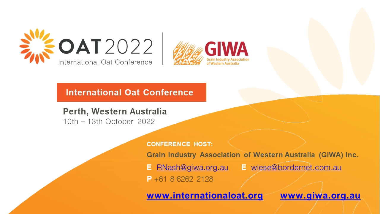 International Oat Conference banner